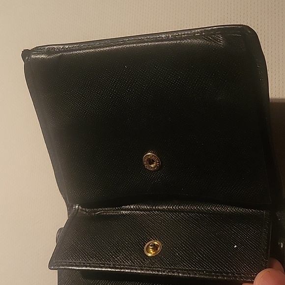Authentic prada black leather wallet unisexe - Picture 6 of 10